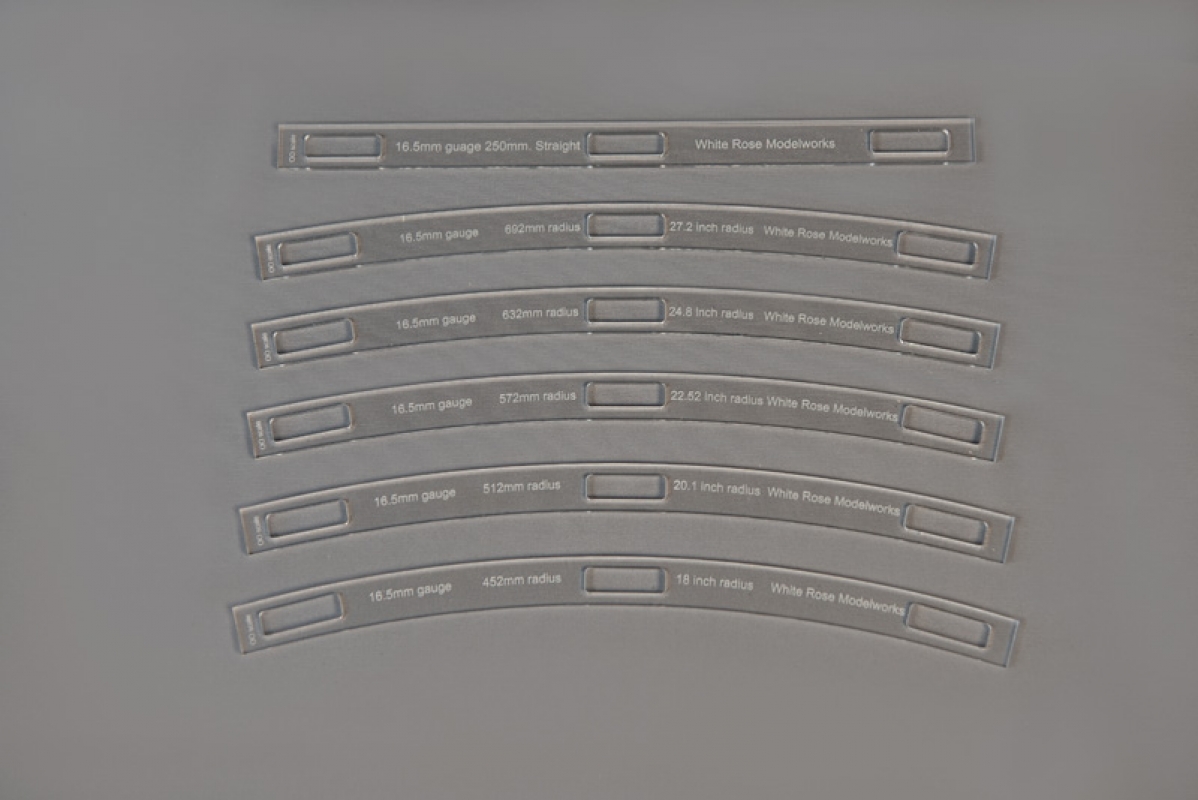 16.5mm Gauge Track Radius Slides